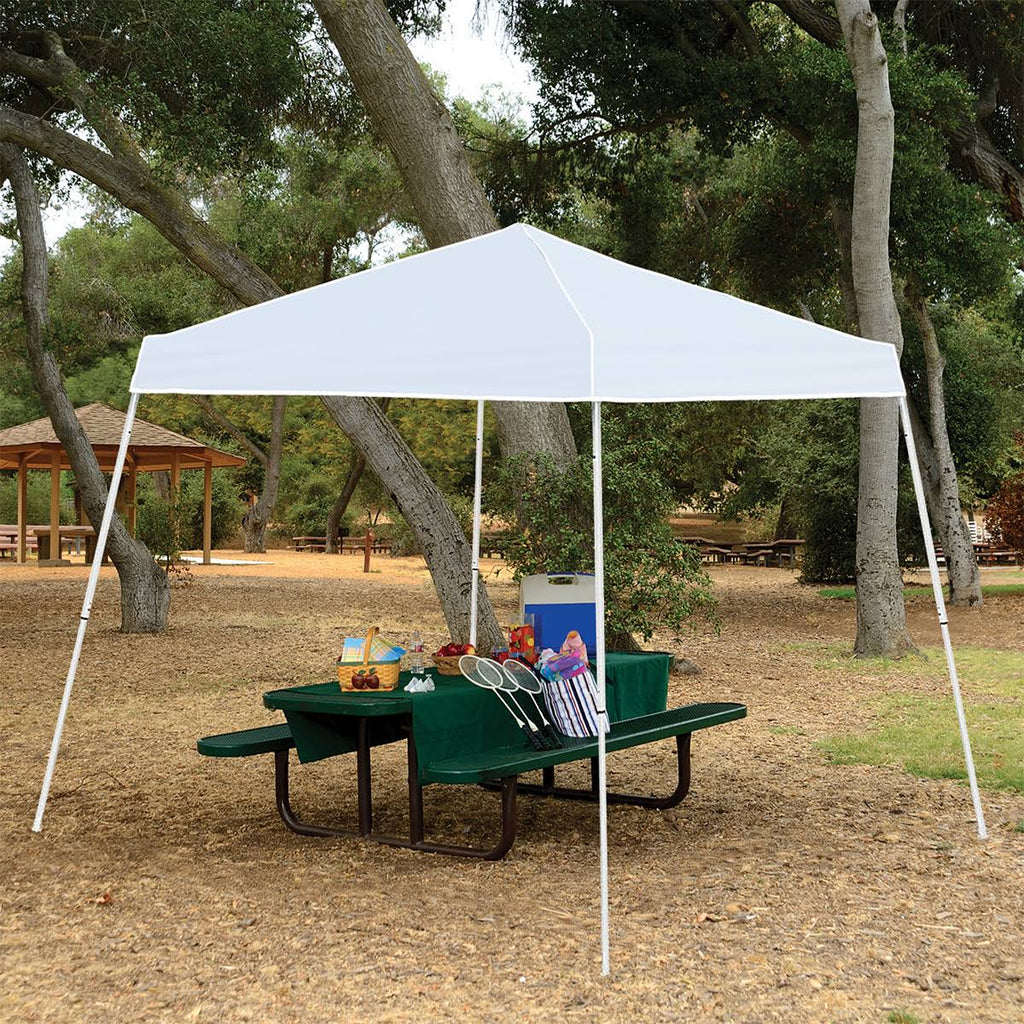 White Angled Leg Instant Canopy Tent Shelter O949003