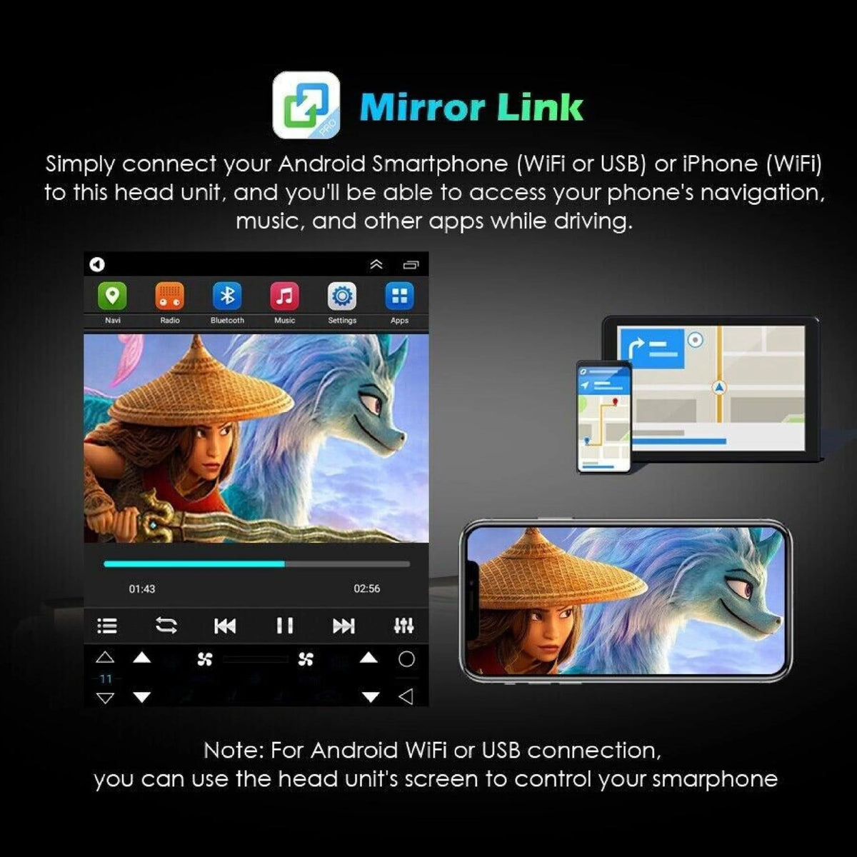 9.7 Vertical Car Radio Stereo IPS Android 12.0 GPS Navigation I81297