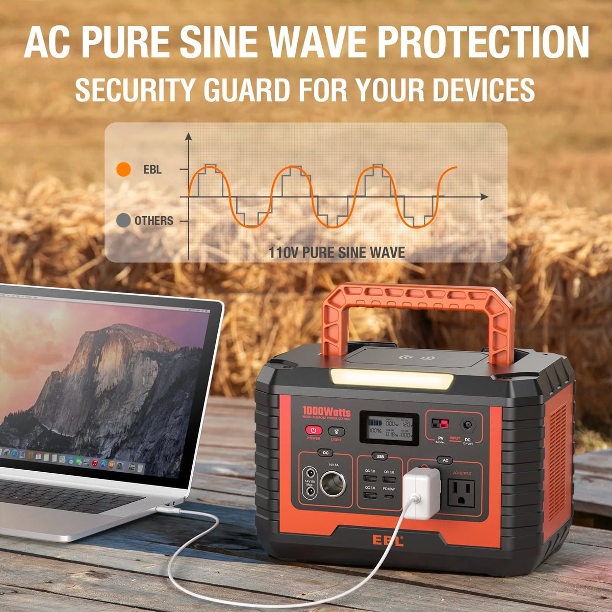 1000W 999Wh Portable Power Station V552