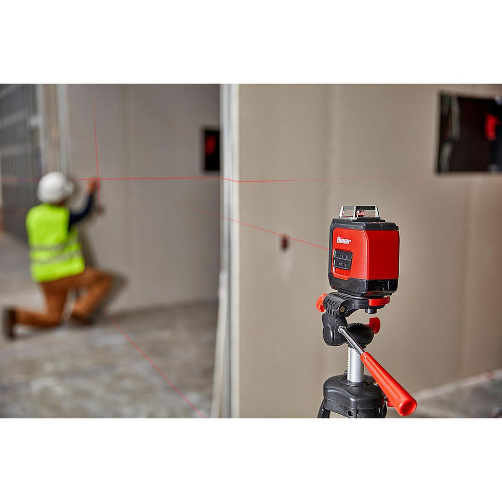 50 ft. Self-Leveling Cross-Line Laser Level J692
