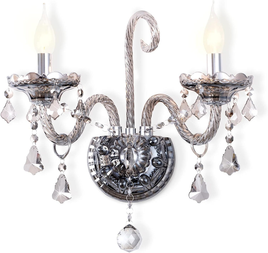 Crystal Candle Wall Sconce L4740