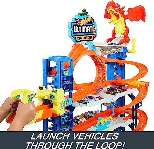 Ultimate Garage Toy Car Track Set with 2 Die-Cast Toy Cars F536