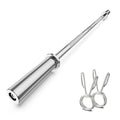 57" Olympic Barbell Bar, 2" Standard Straight Barbell Bars with 2 Spring Collars I2793