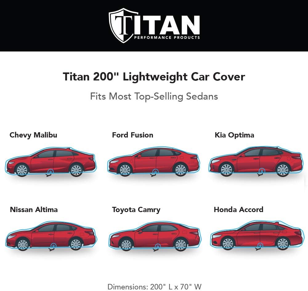 Jet Black Poly 210T Car Cover for Sedans J9415