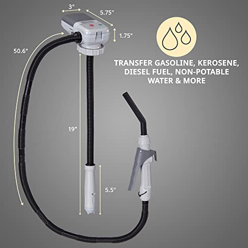 Automatic Fuel Transfer Pump, Battery Powered, Portable Liquid Pump X868