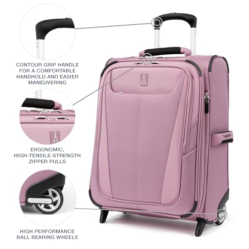 Burgundy Softside Expandable 2 Wheel Carry On Luggage U22599