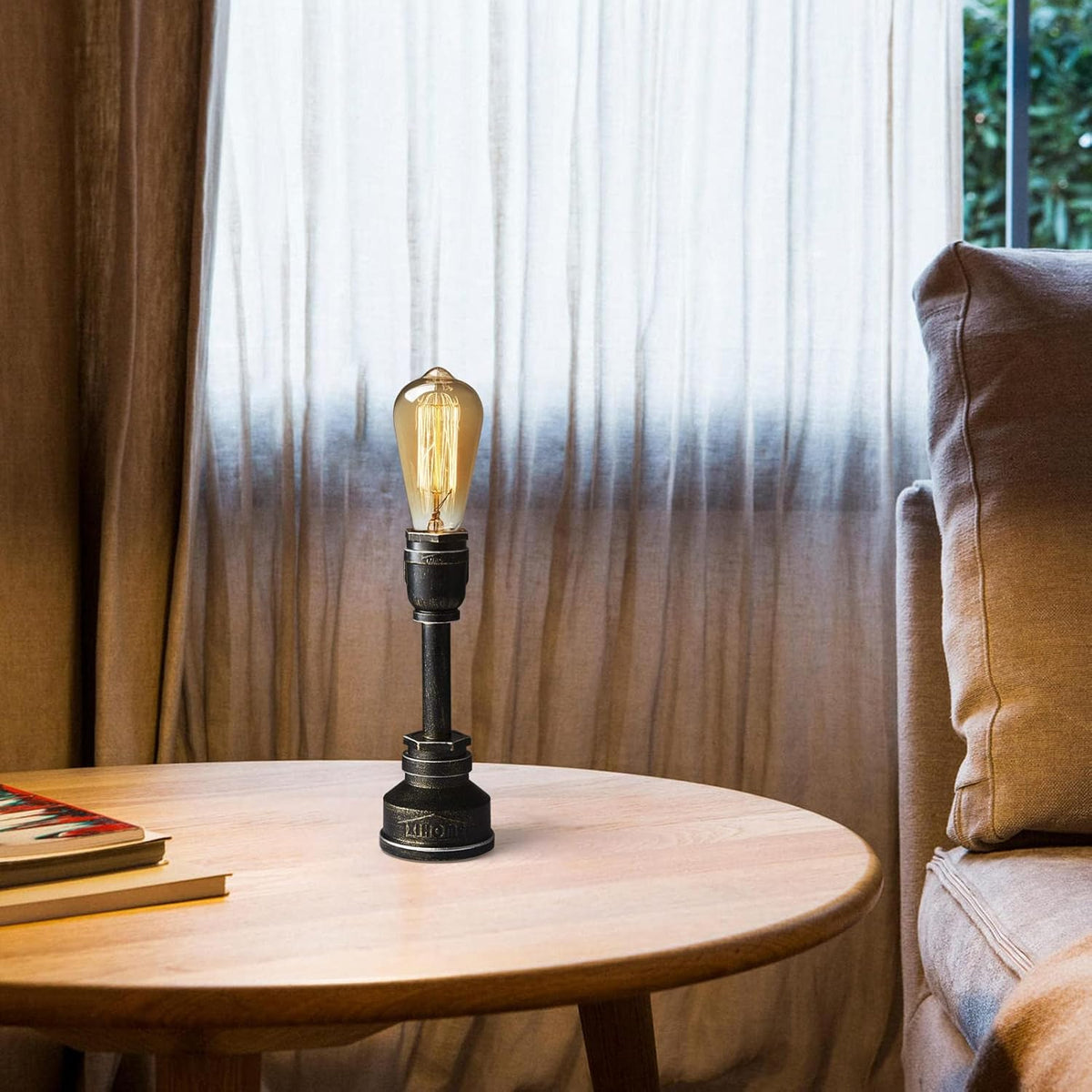 Vintage Industrial Table Lamp with E26 Holder V23942