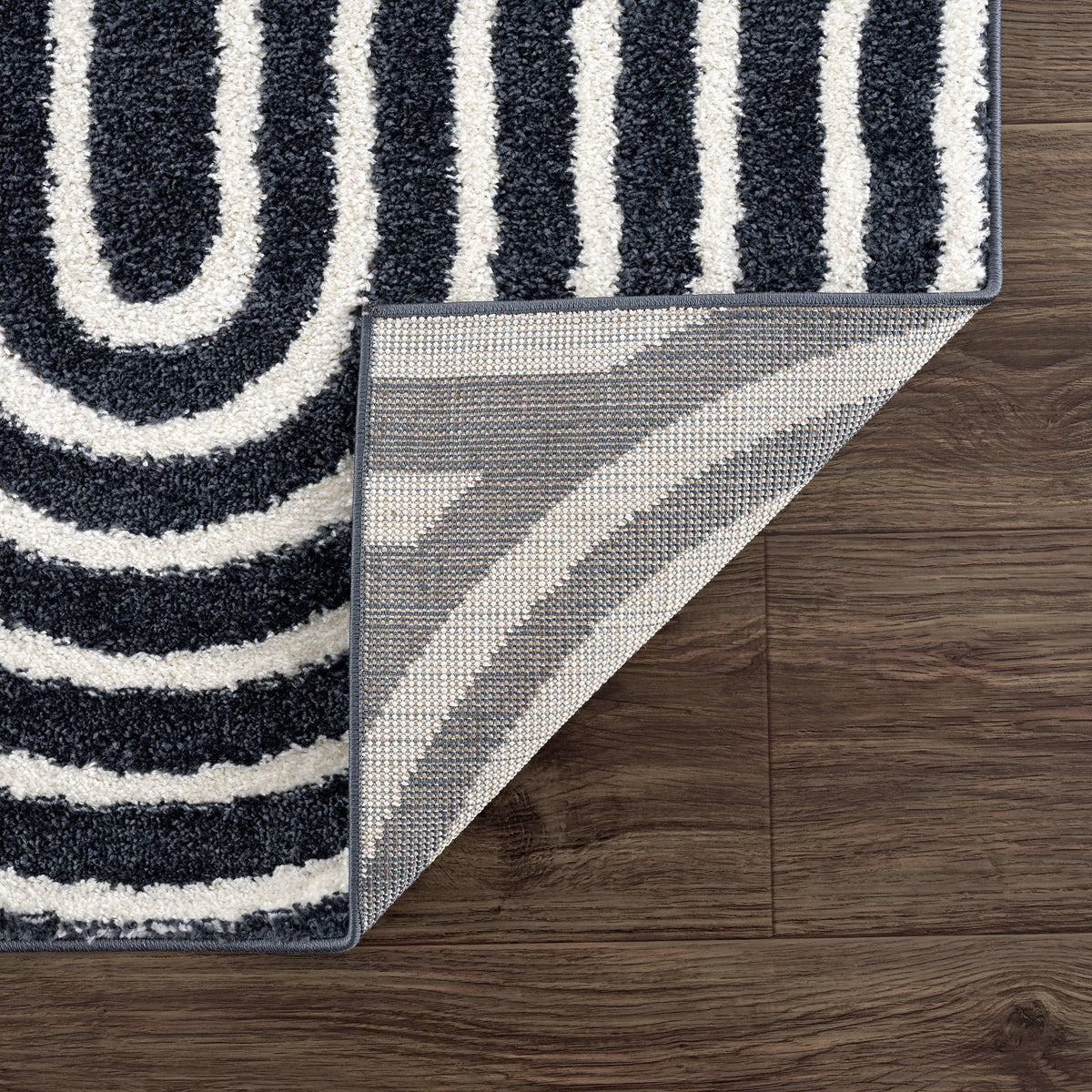8 x 10 Cream Charcoal Area Rug S56367