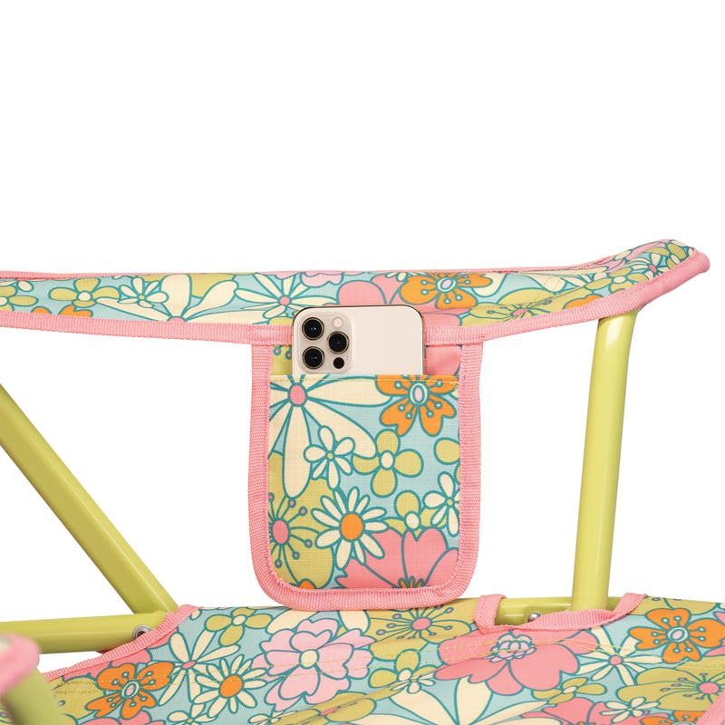Portable Folding Rocking Camping Chair with Drink Holder F38621