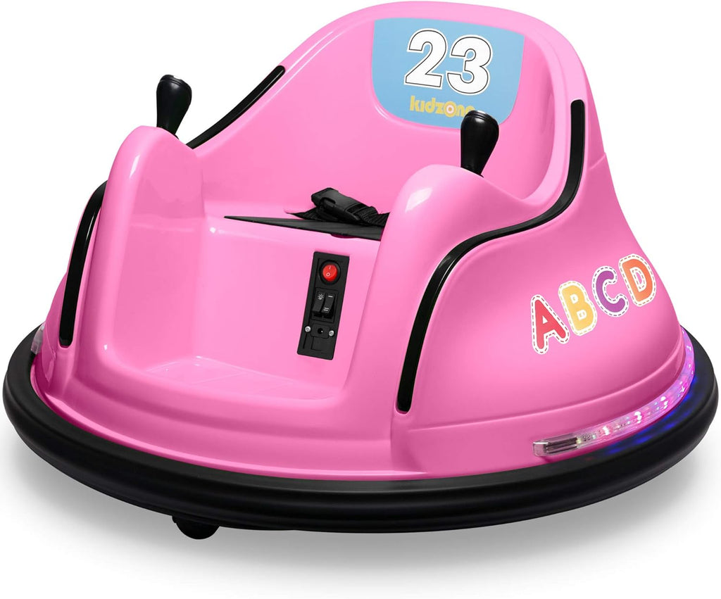 Pink 12V Electric Ride On Bumper Car with Remote Control Y744