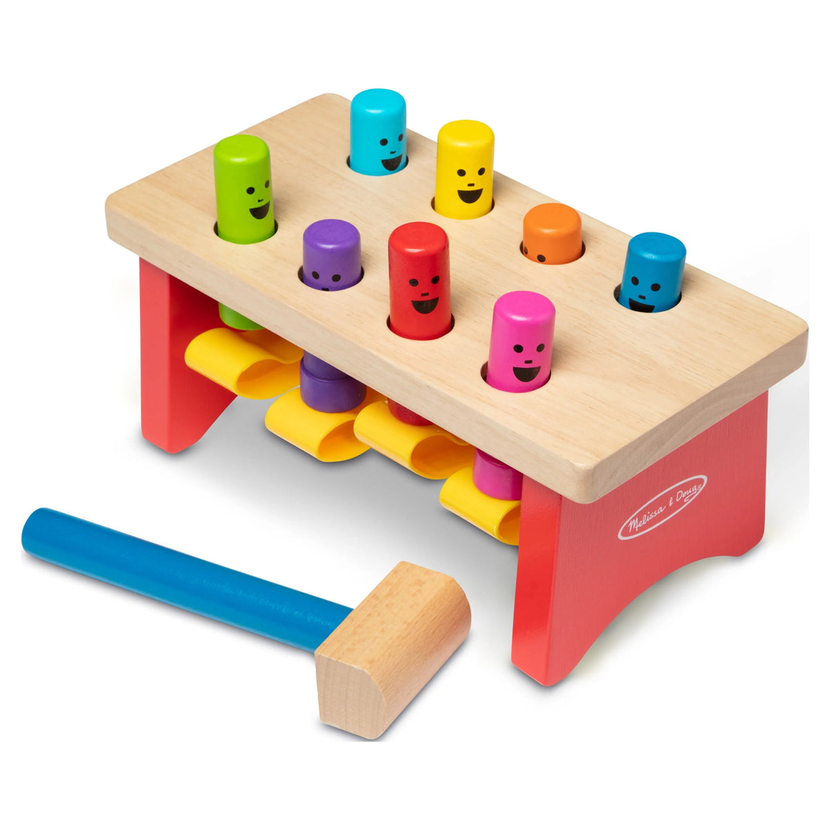 Wooden Pounding Bench Toy With Mallet Y1469