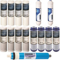 15 pcs RO Replacement Filter Set with 100 GPD Membrane O450