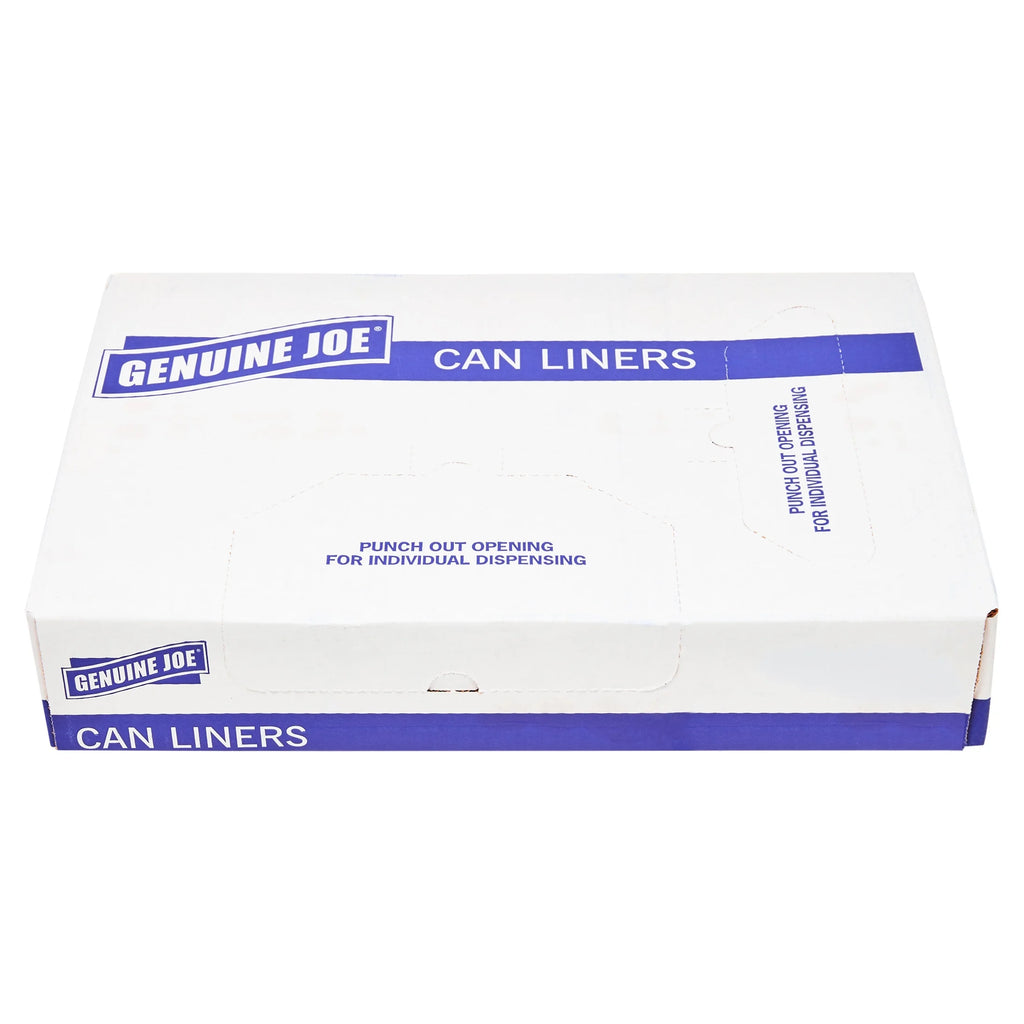 Black 60 Gallon Trash Can Liners, 50 per Box Z8915