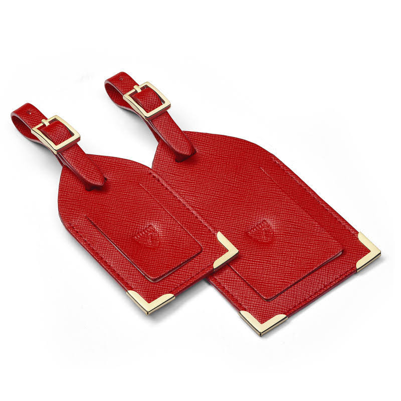 Set of 2 Red Luggage Tags Y3747