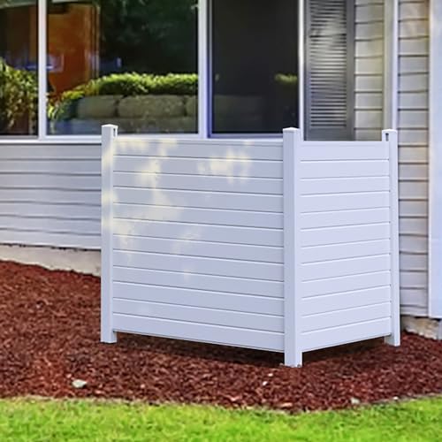 48"W X 48"H Outdoor Freestanding Vinyl Privacy Screen A612