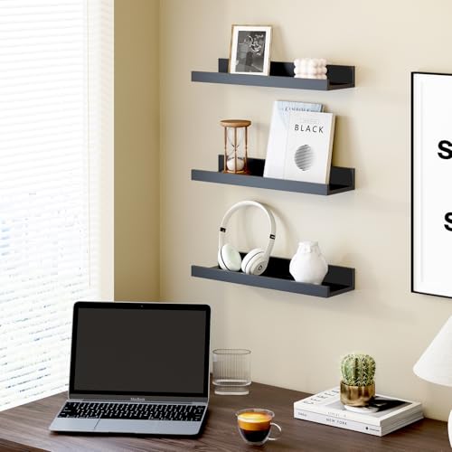 Rustic Brown Wall Shelves Set of 8 F15470