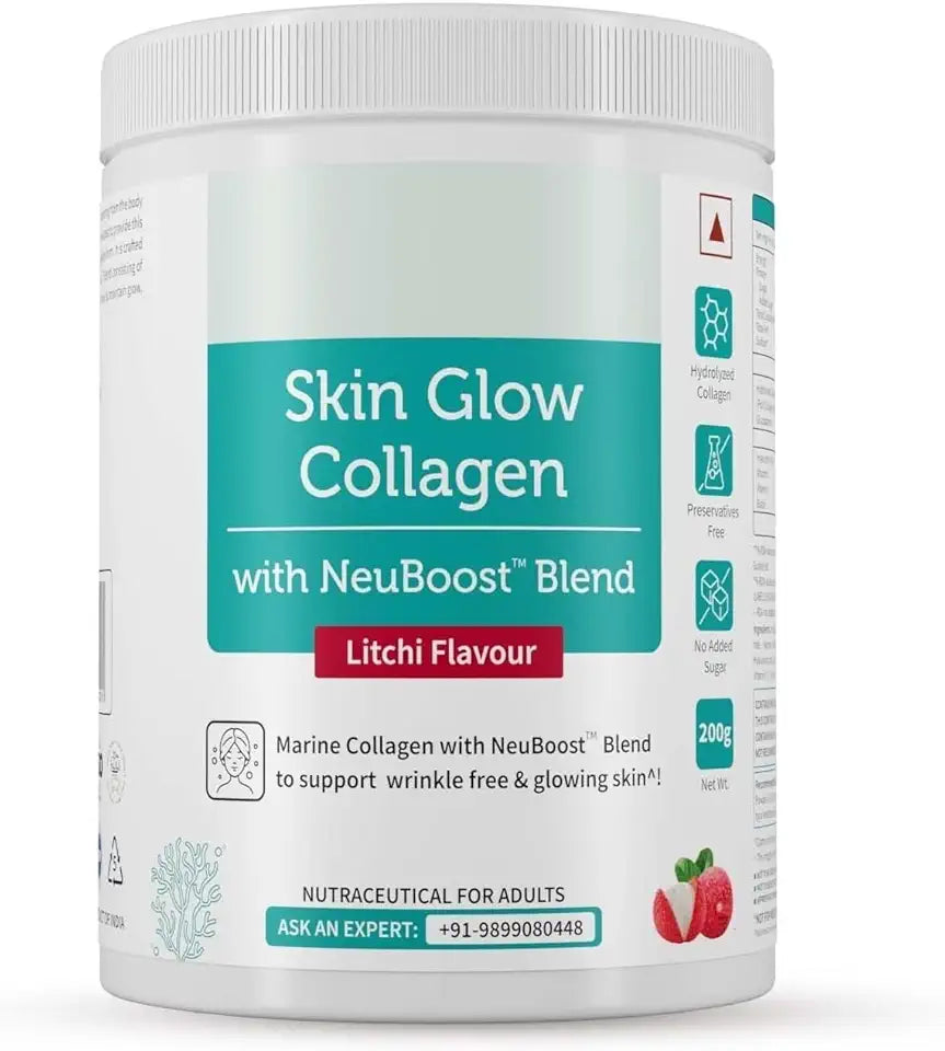 Marine Collagen Powder Supplement 200g Litchi Flavour O310579