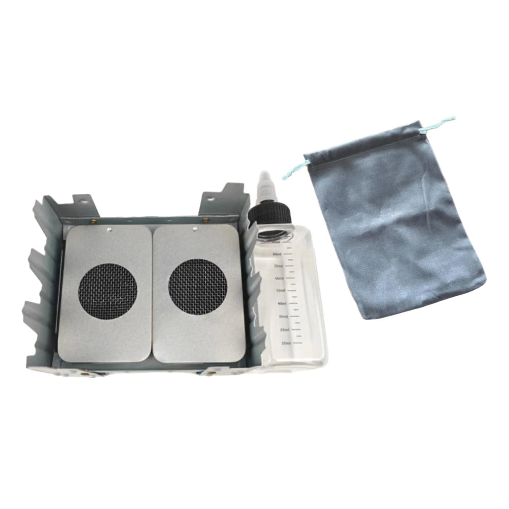 Liquid Fuel Camping Stove Set with Folded Stand Grill D89928