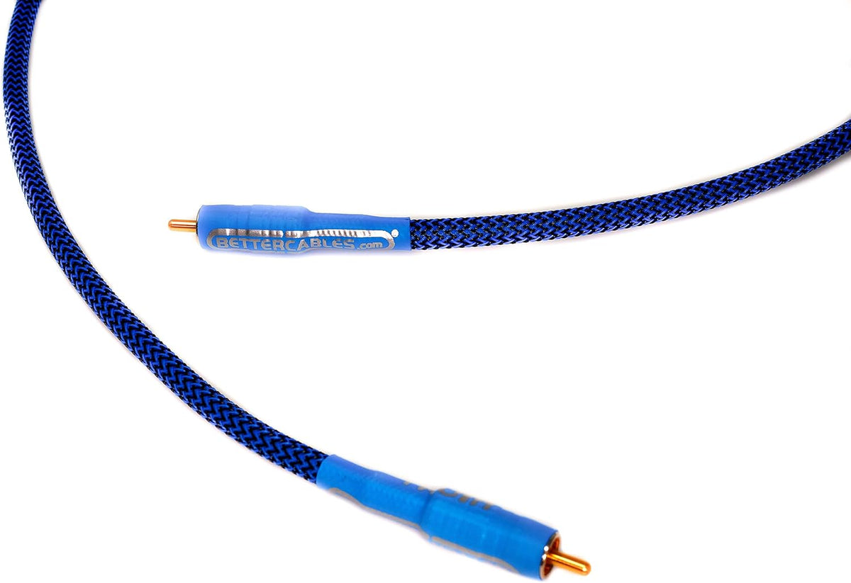 Blue Silver/Copper Hybrid Coaxial RCA Cable 6 Feet R335112