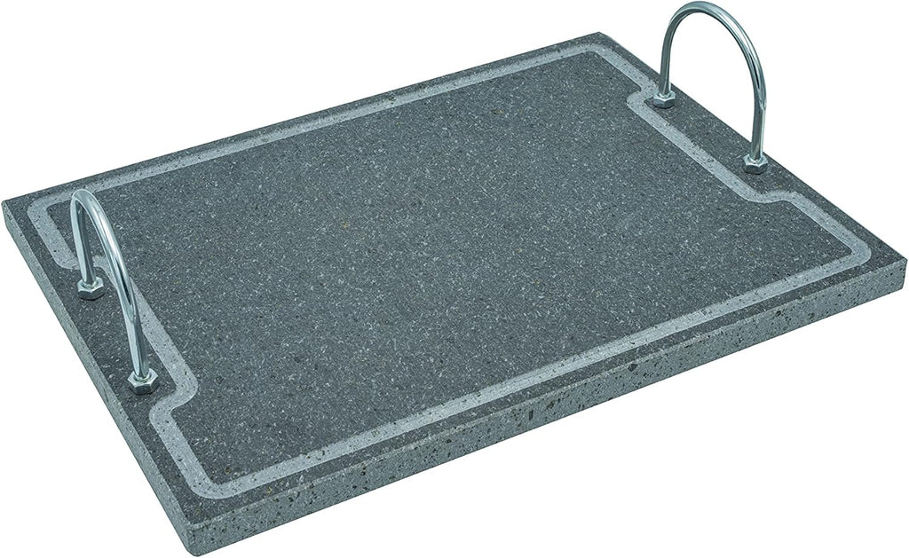 Lava Stone Grilling Plate with Handles A65111
