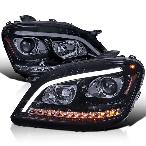 Chrome Projector LED Sequential Signal Headlights Left + Right Pair W78894