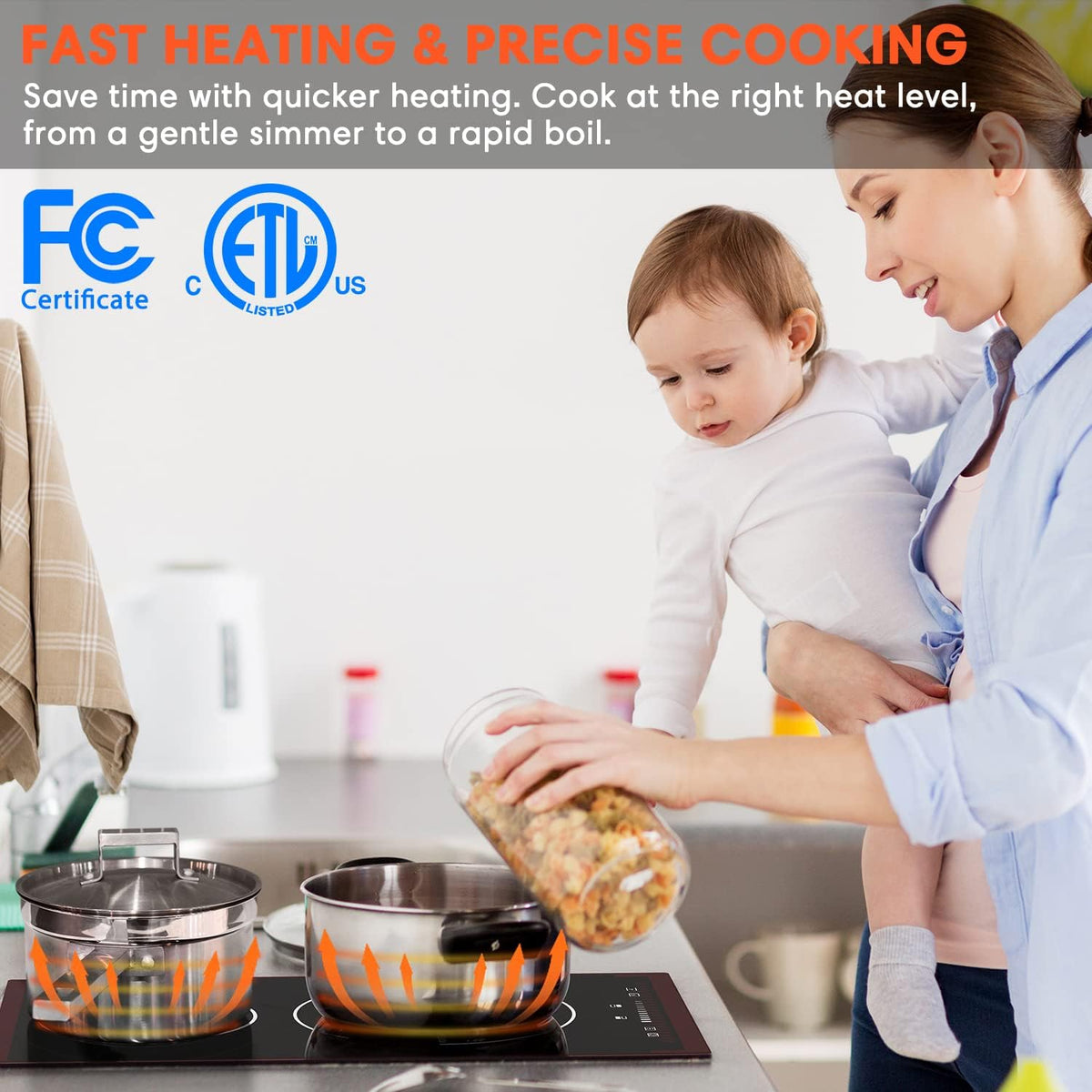 30 Inch 4 Burners Induction Cooktop with Timer N827