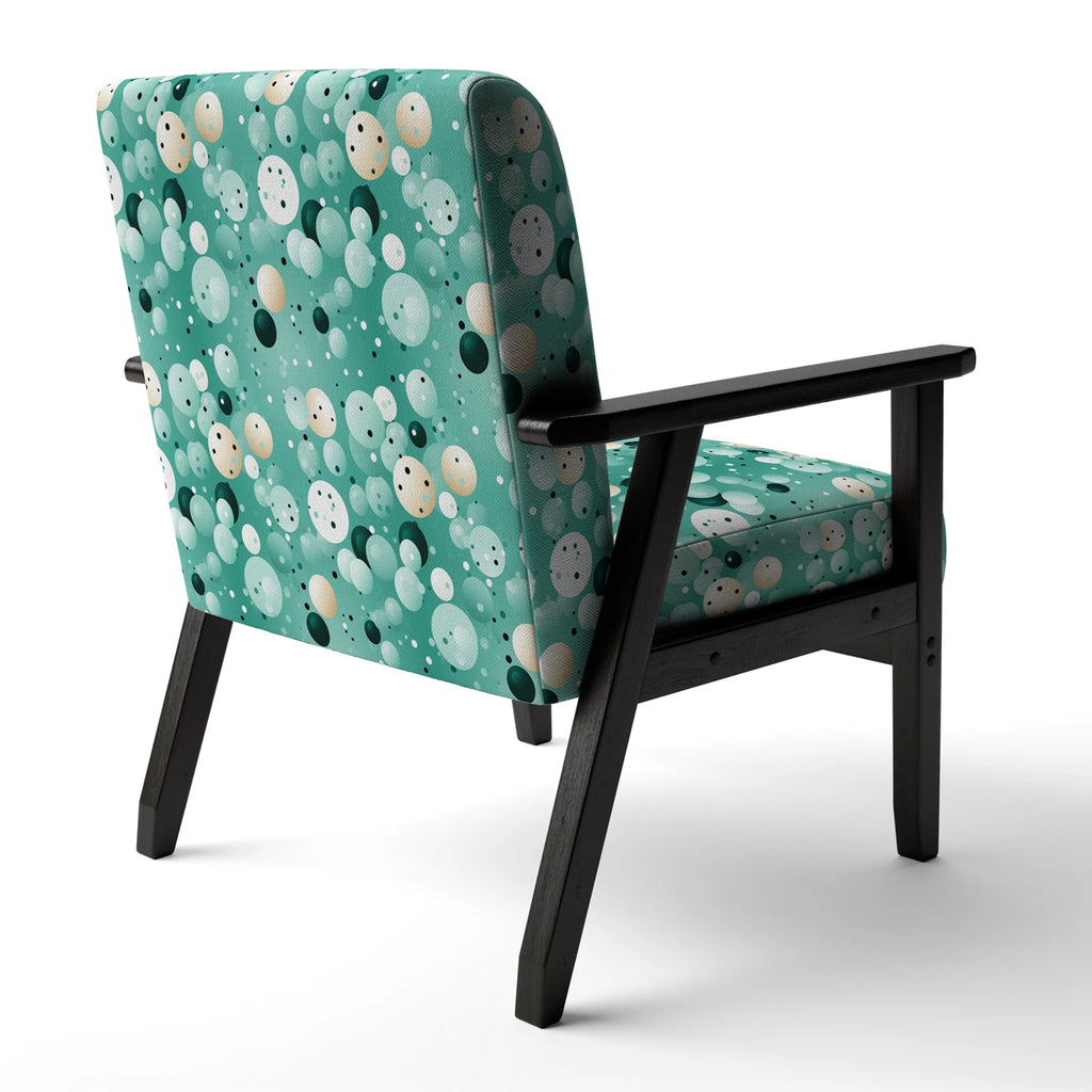 Upholstered Polka Dots Accent Chair U173765