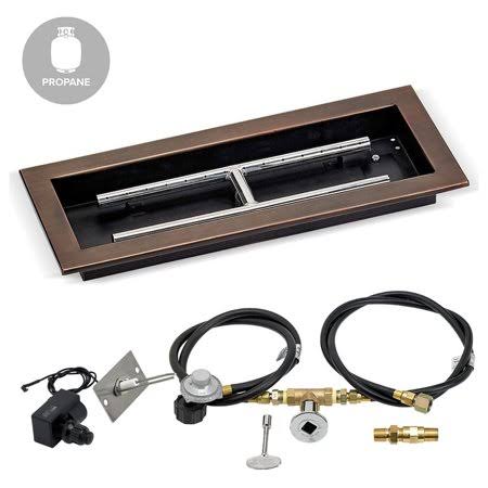 Oil Rubbed Bronze Rectangular Fire Pit Kit J7246