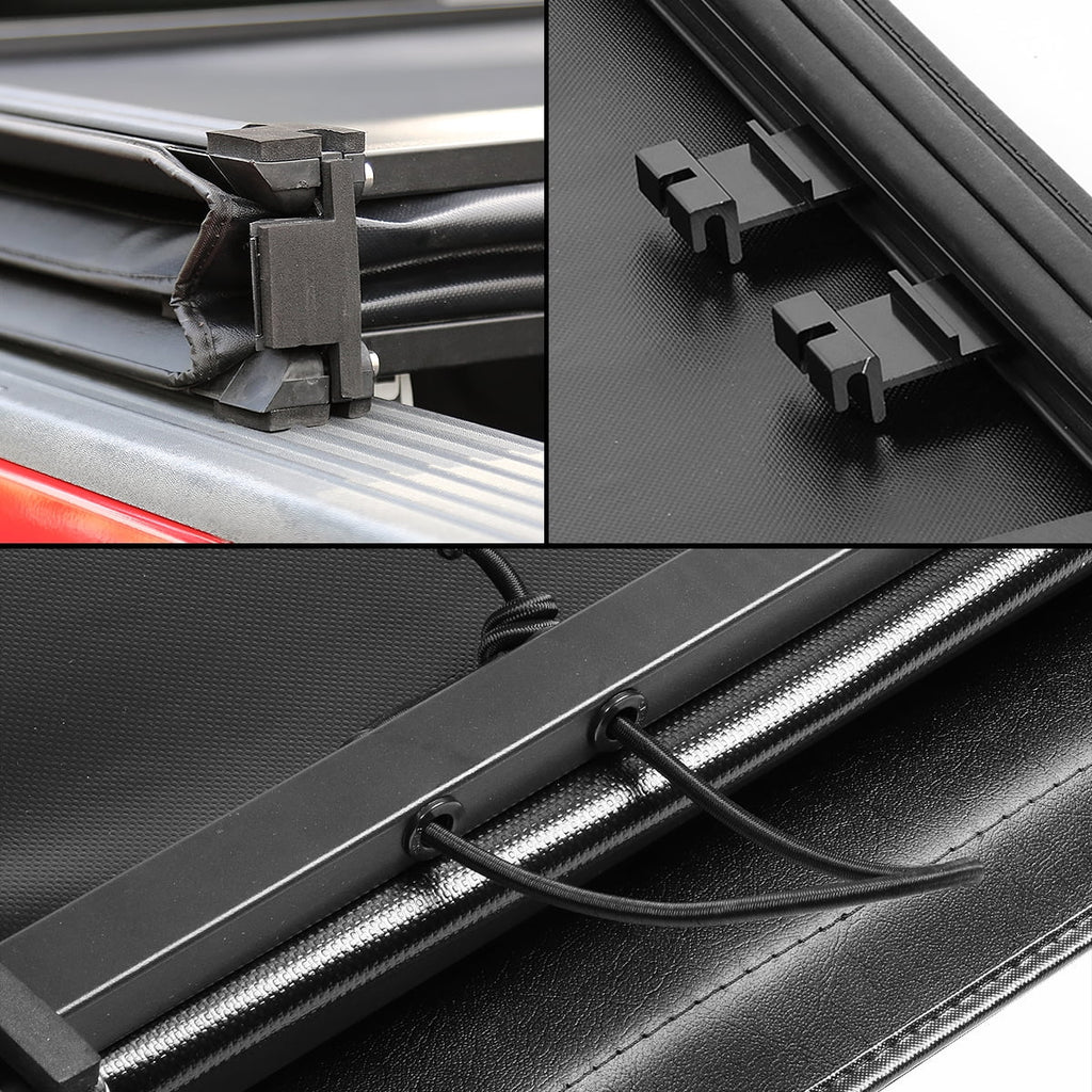 Tri-Fold Soft Top Tonneau Cover for Toyota Tundra 6.5' Bed D4896