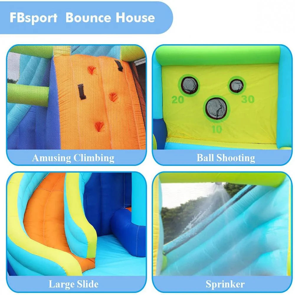 Kids Inflatable Bounce House Ball Pit Play Slide With Blower G4200