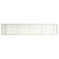 White-Gloss Solid Aluminum Fixed Bar Supply/Return Air Vent Grille A642341