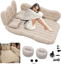 Beige Inflatable Car Air Mattress with Air Pump C602