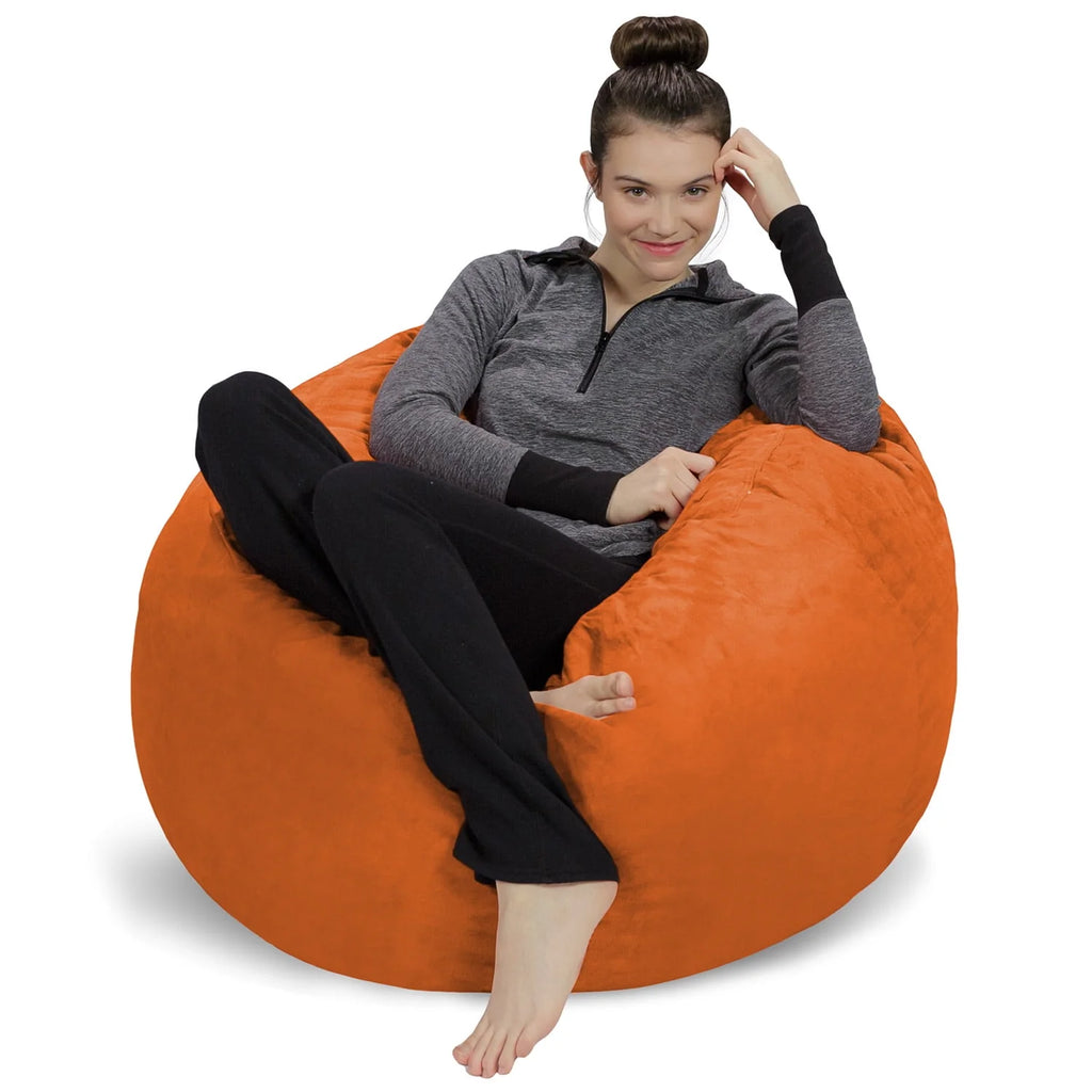 Charcoal 3 ft Memory Foam Bean Bag Chair N206
