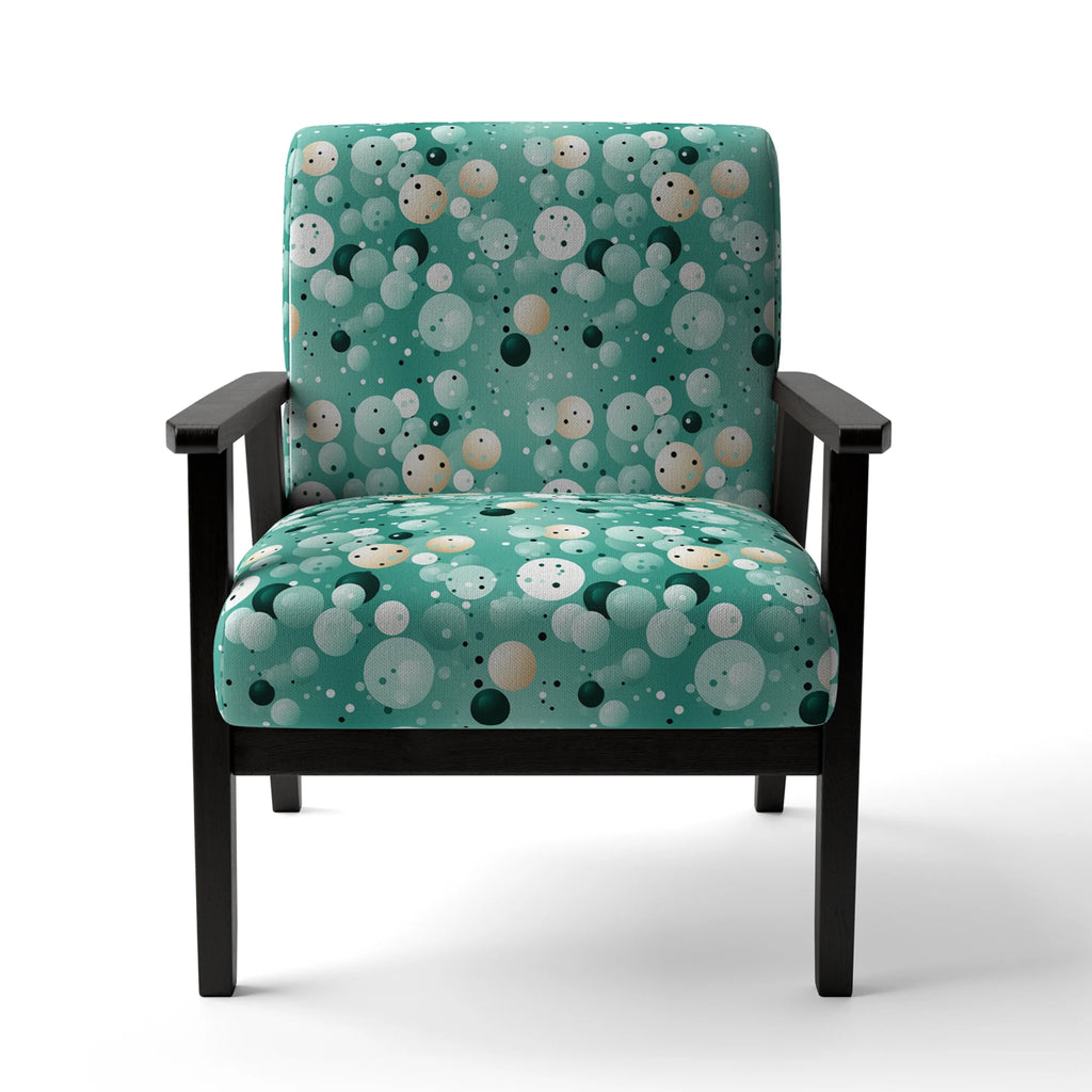 Upholstered Polka Dots Accent Chair U173765