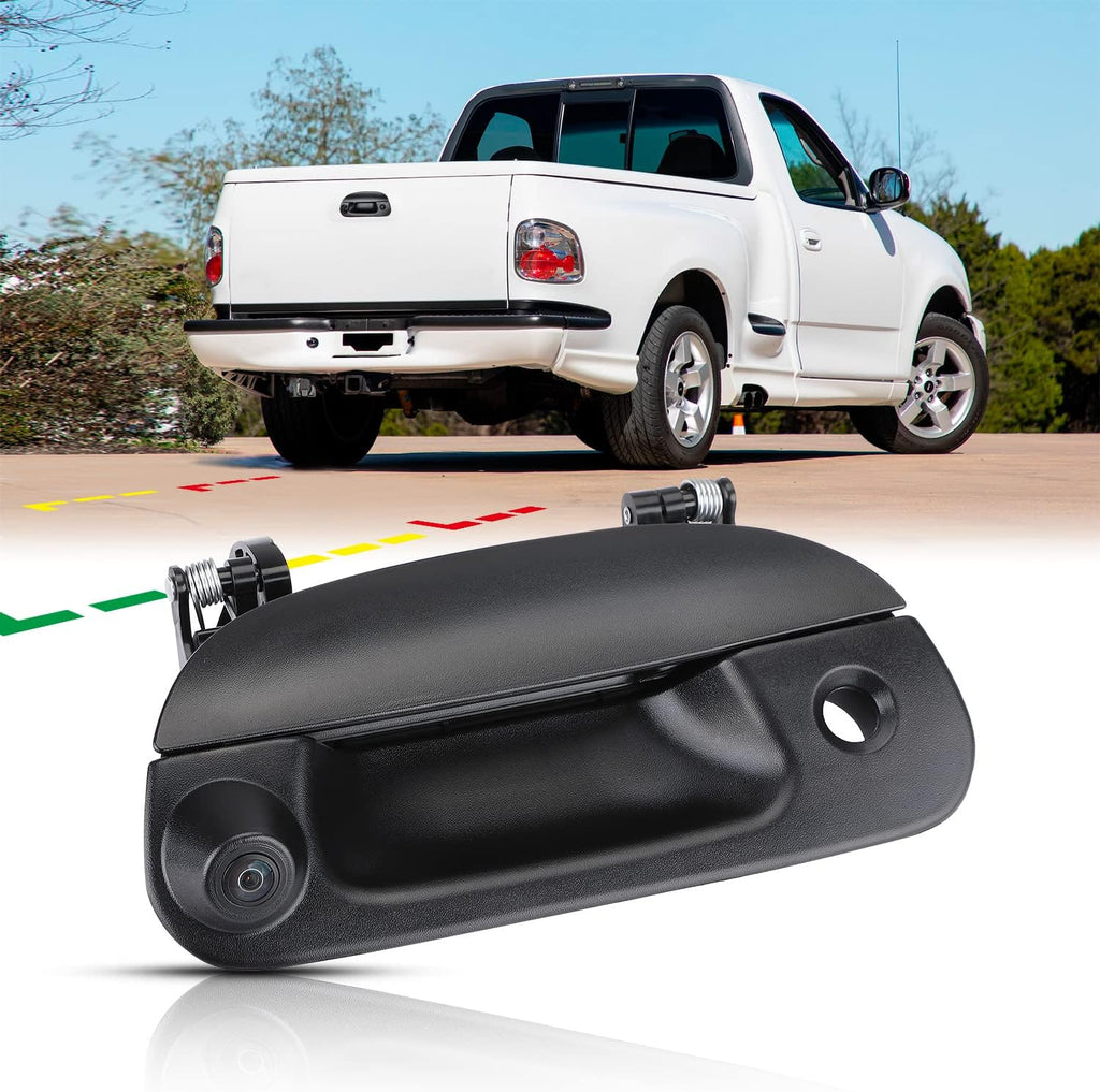 Backup Camera Compatible with 1997-2003 F150 1998-2007 F250 F350 F450 F550 Tailgate Handle Reverse Camera O137