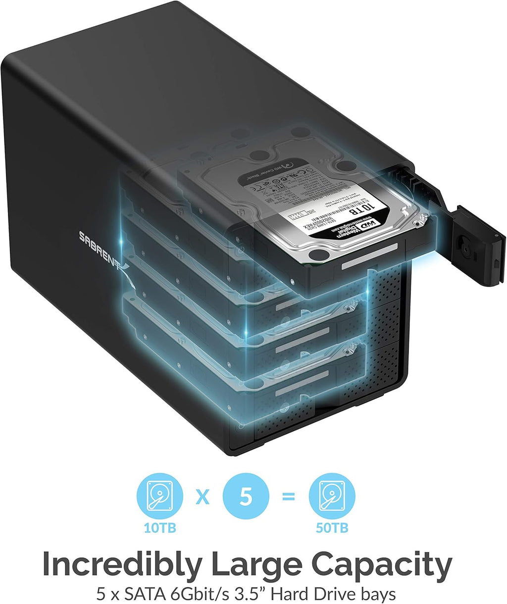 USB 3.0 to SATA Dual Bay External Hard Drive Docking Station T59462