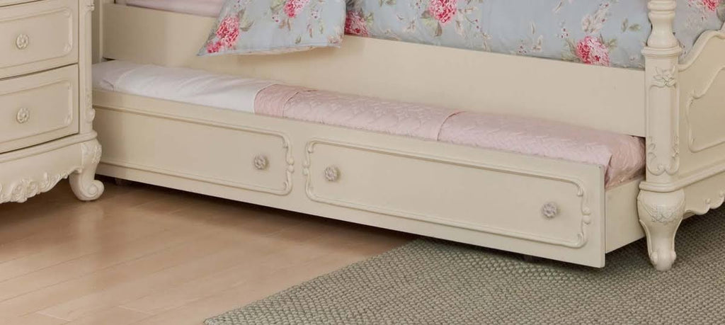 Twin Canopy Poster Bed in White P80198