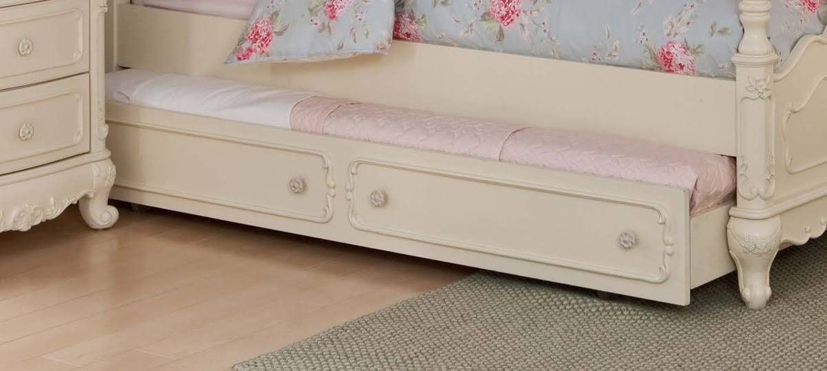 Twin Canopy Poster Bed in White P80198