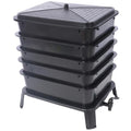 Black 4-Tray 20L Worm Composter Y841634