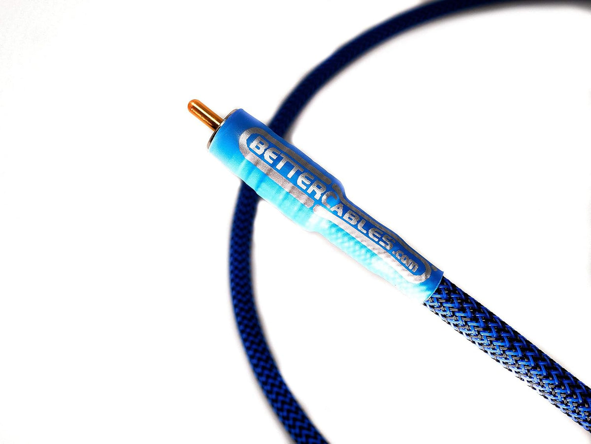 Blue Silver/Copper Hybrid Coaxial RCA Cable 6 Feet R335112