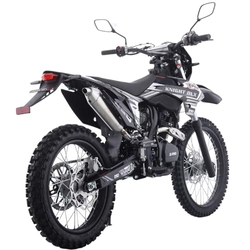Blue 250 Dirt Bike 5-Speed Manual Transmission 21"/18" Wheels Electric/Kick Start A284387