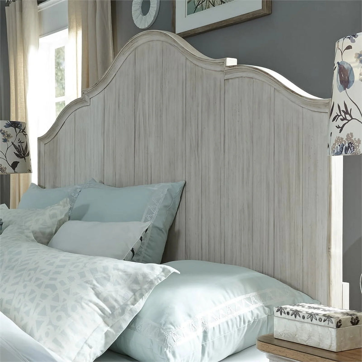 White King Panel Headboard Engineered Wood P597845