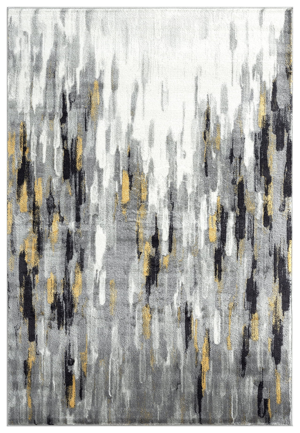 6 x 9 Grey Yellow Area Rug R627429