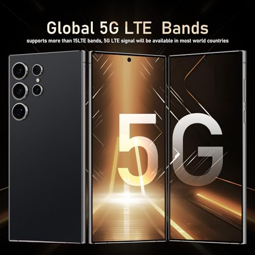 White 6.8" 6GB+256GB Unlocked Smartphone M278402