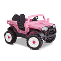 Pink 2-Seater 12V Ride-On Car Q55395