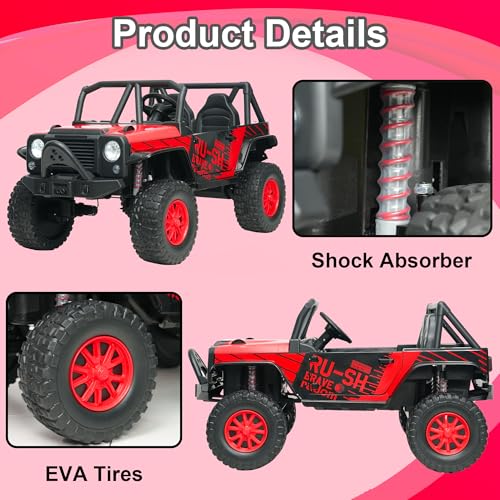 24V 5AH 2 Seater 4WD Electric Ride On Car with Remote Control (Red) N657085