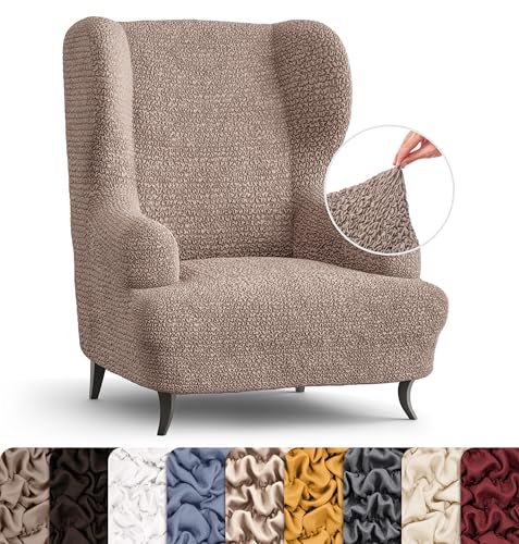 Blue Wingback Chair Slipcover K2981