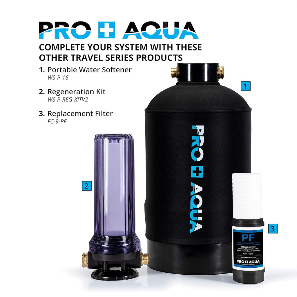 Portable RV Water Softener 16,000 Grain High Flow P736173