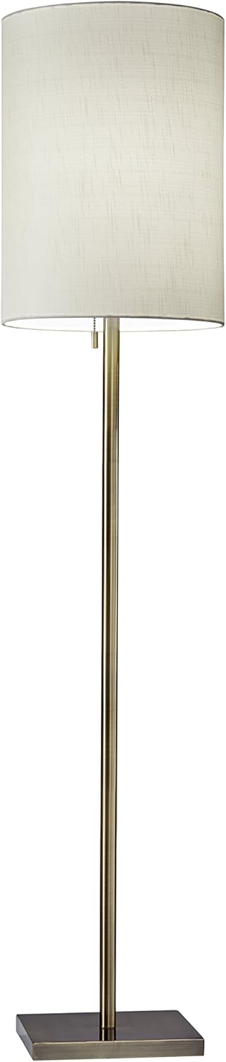 Antique Brass Beige Floor Lamp P31376