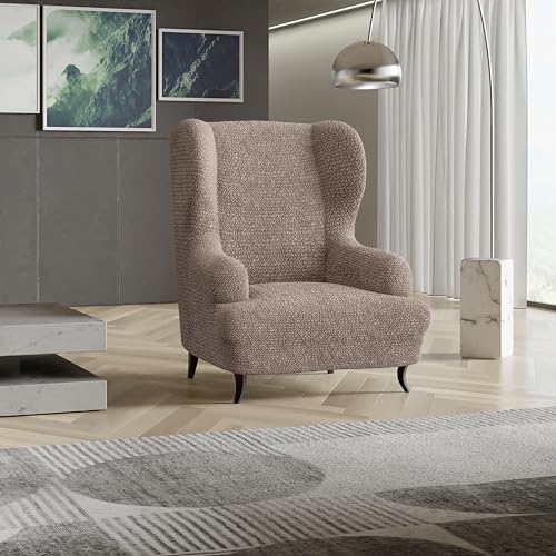 Blue Wingback Chair Slipcover K2981